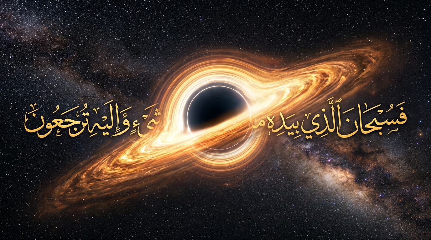 Black Holes & the Quran: What Gravitational Singularities Reveal About Divine Power