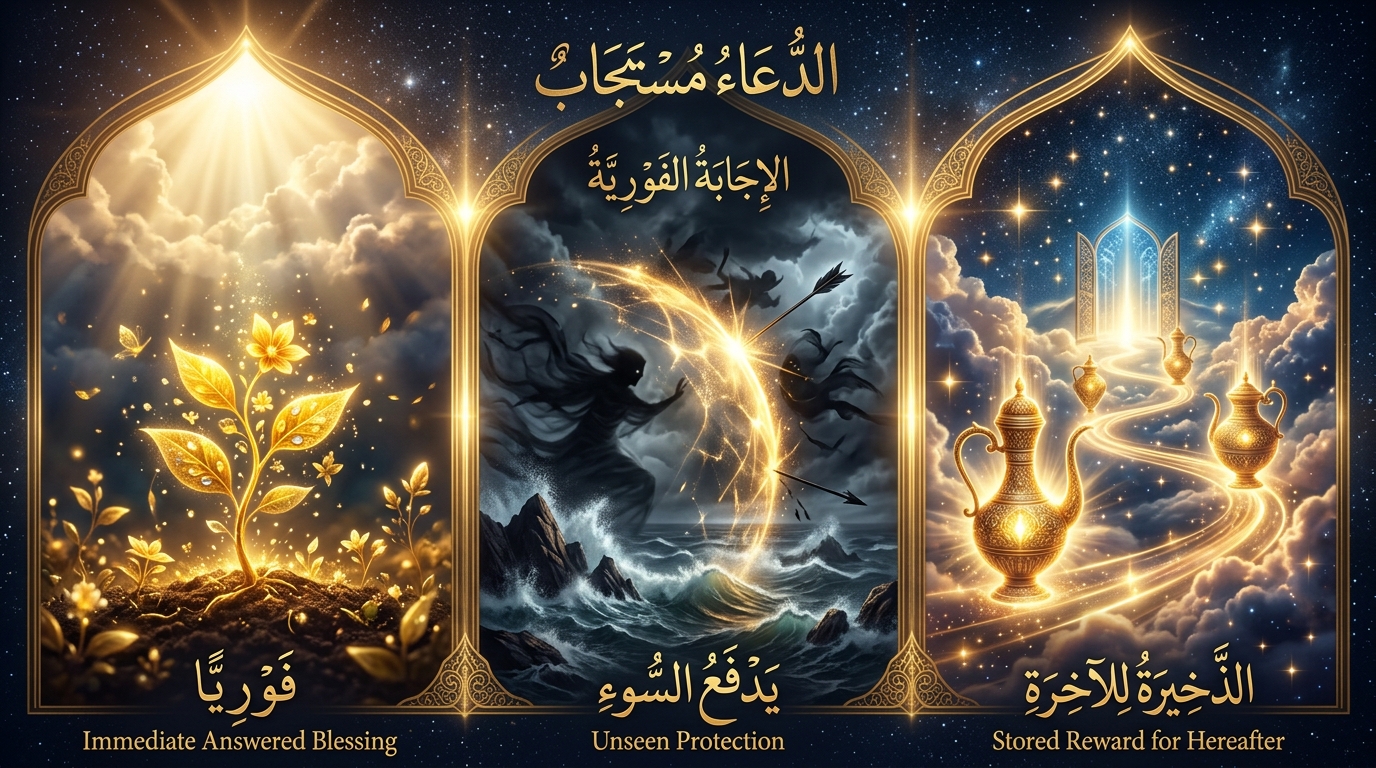 The Three Divine Pathways of Dua