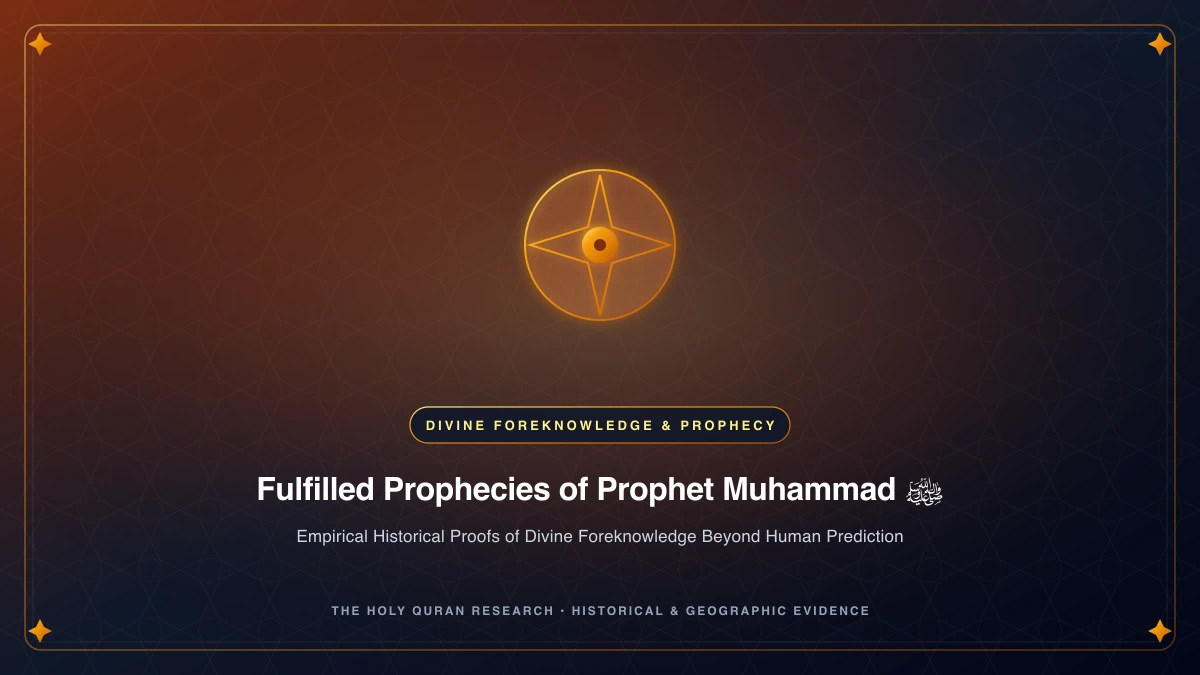 Fulfilled Prophecies of Prophet Muhammad ﷺ: Empirical Evidence of Divine Foreknowledge