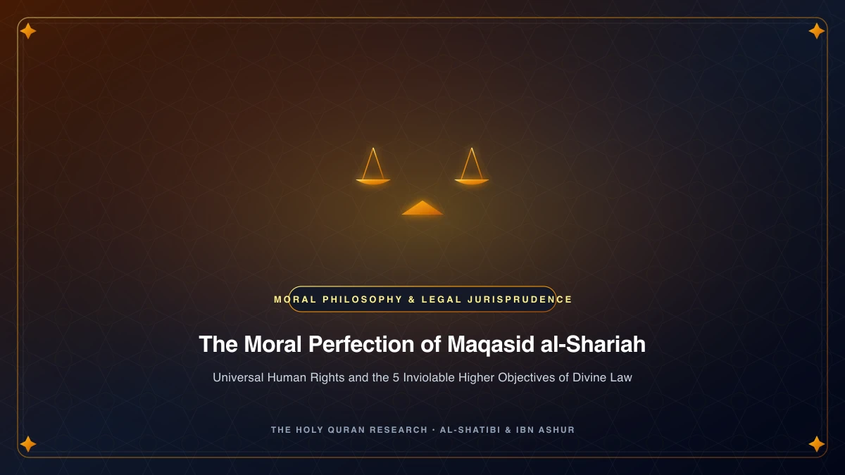 The Moral and Legal Perfection of the Shariah: The Maqasid and Universal Human Rights