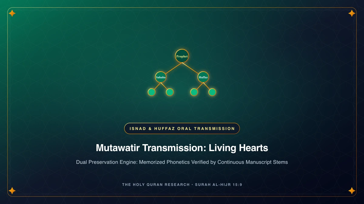 The Living Chain of Quranic Oral and Manuscript Transmission